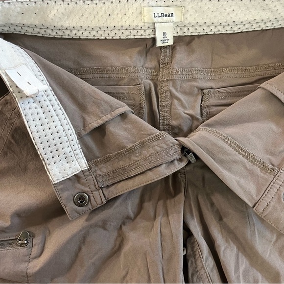 L.L.Bean Comfort Trail Shorts Women’s Size 10 Brown Nylon Stretch Hiking Outdoor - Picture 4 of 12